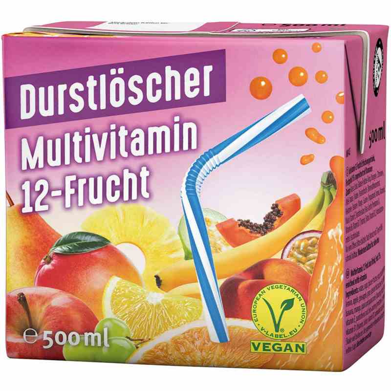 Durstlöscher Multivitamin 12-Frucht 500 ml - Snack online kaufen