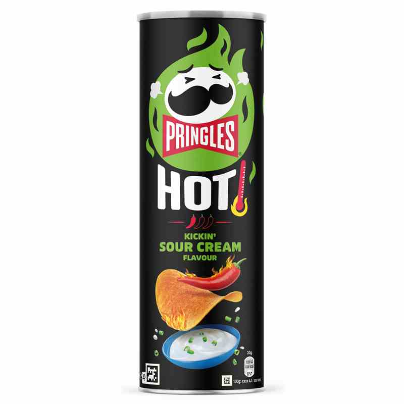 Pringles Hot Kickin` Sour Cream 160g - Snack online kaufen