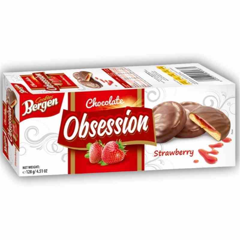 Bergen Obsession Strawberry 128 g - Snack online kaufen