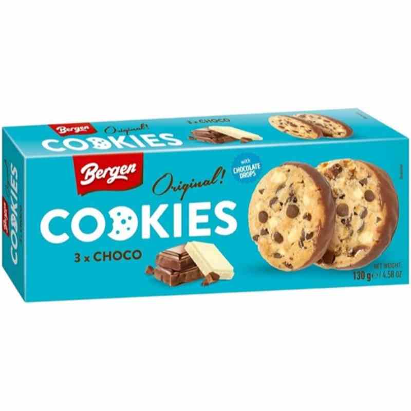 Bergen Triple Chocolate Cookies 130 g - Snack online kaufen