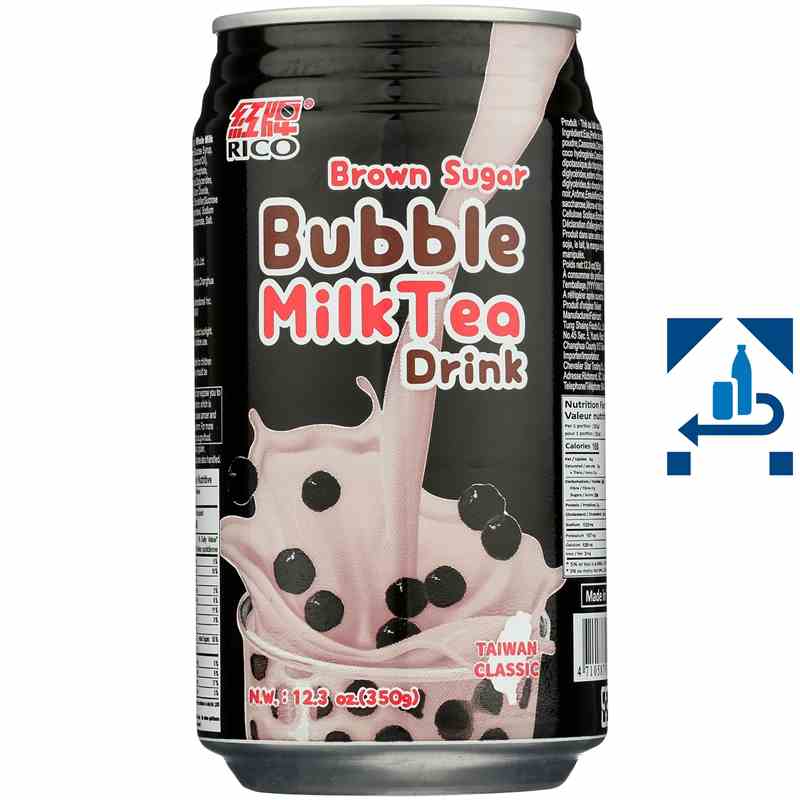 Bubble Milk Tea Getränk Brauner Zucker 340 ml - Snack online kaufen