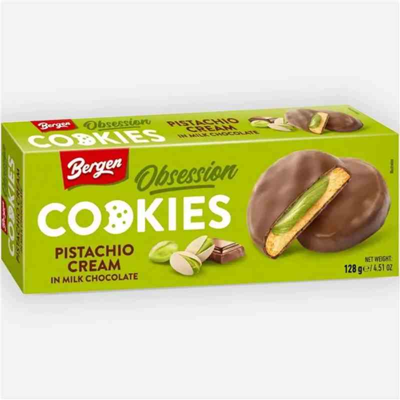 Bergen Obsession Pistachio Cream Milk Chocolate 128 g - Snack online kaufen