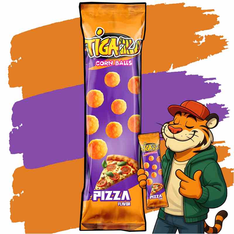 Tigaz Corn Chips Pizza Flavour 20g  - Snack online kaufen