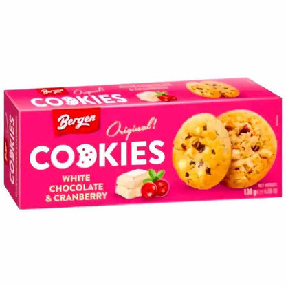 Bergen Cookies White Chocolate & Cranberry 130 g - Snack online kaufen